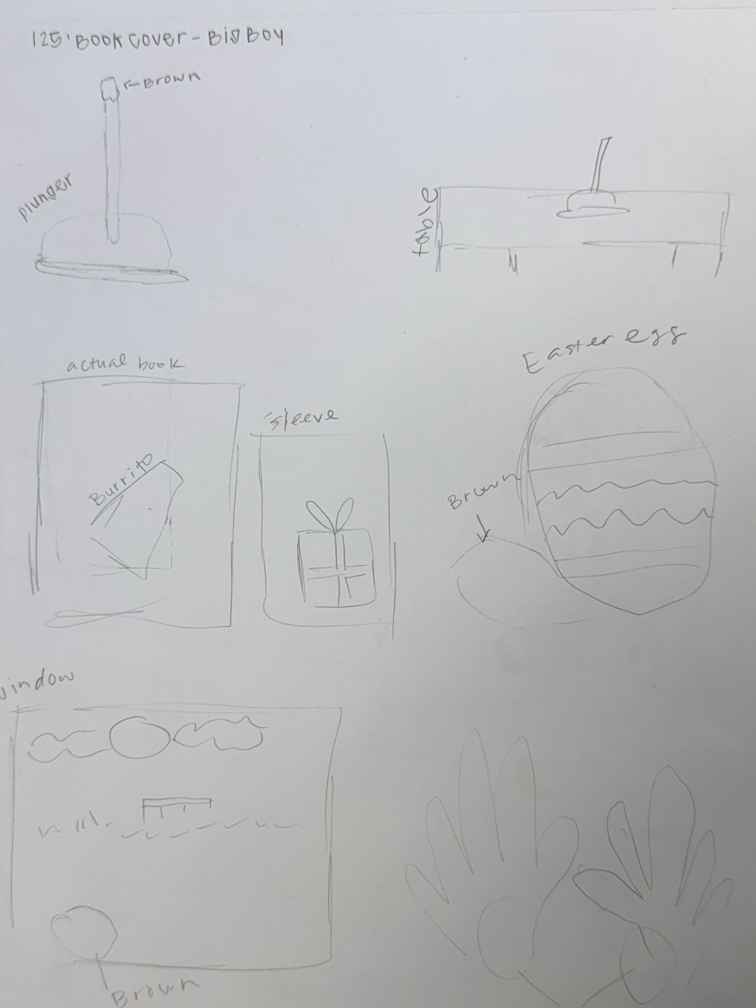 Sketches for book cover