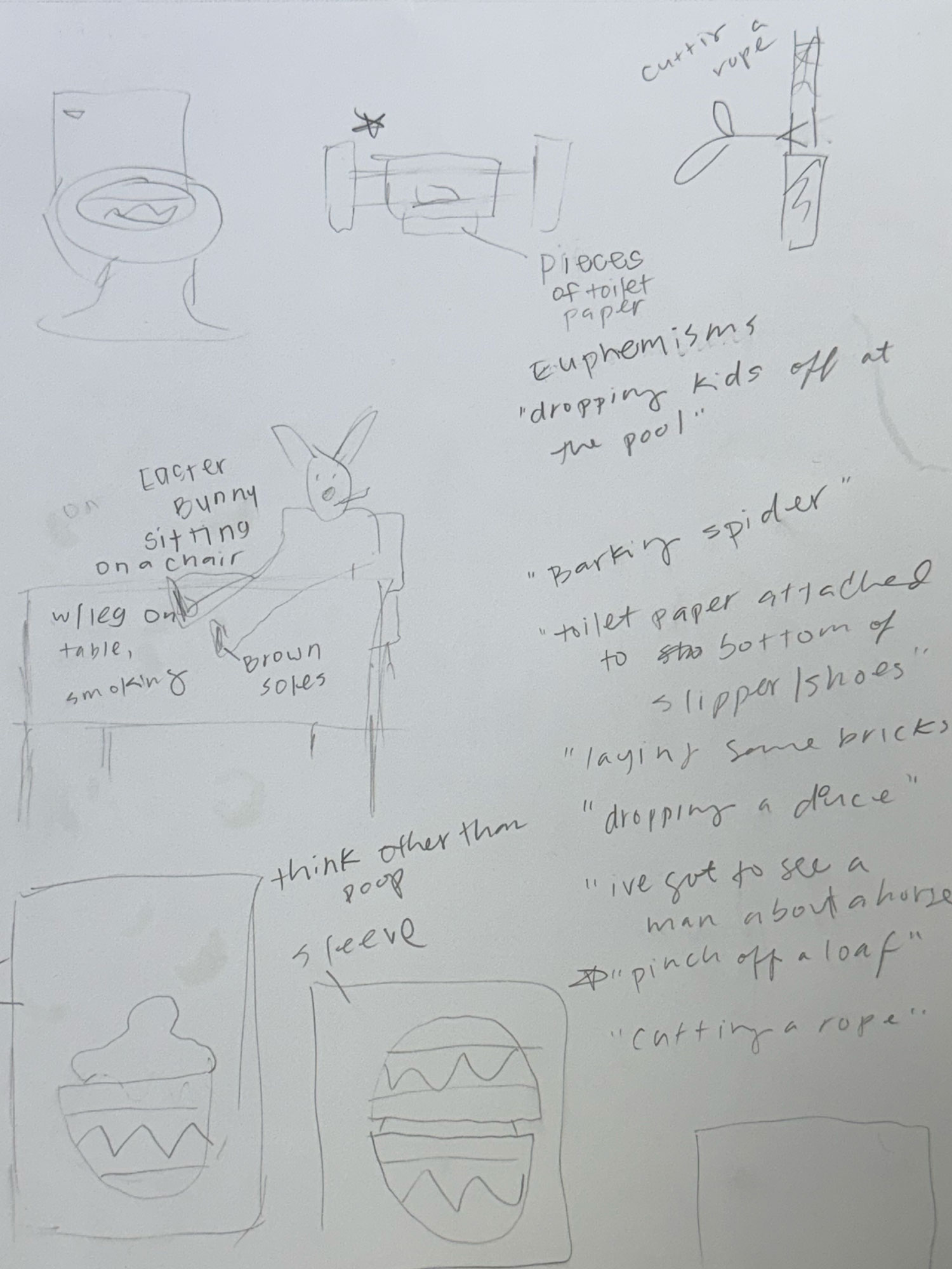 Sketches for book cover