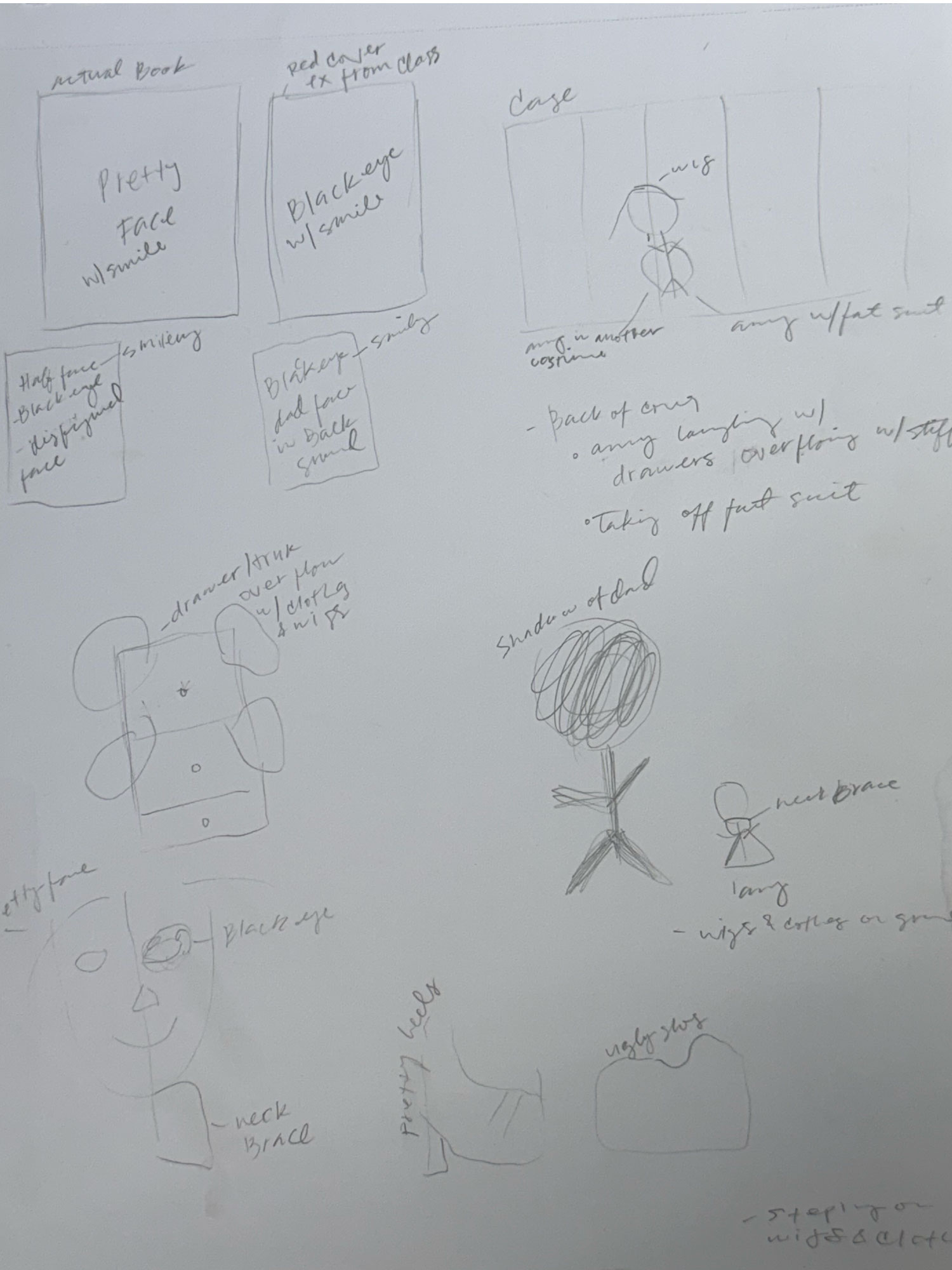 Sketches for book cover