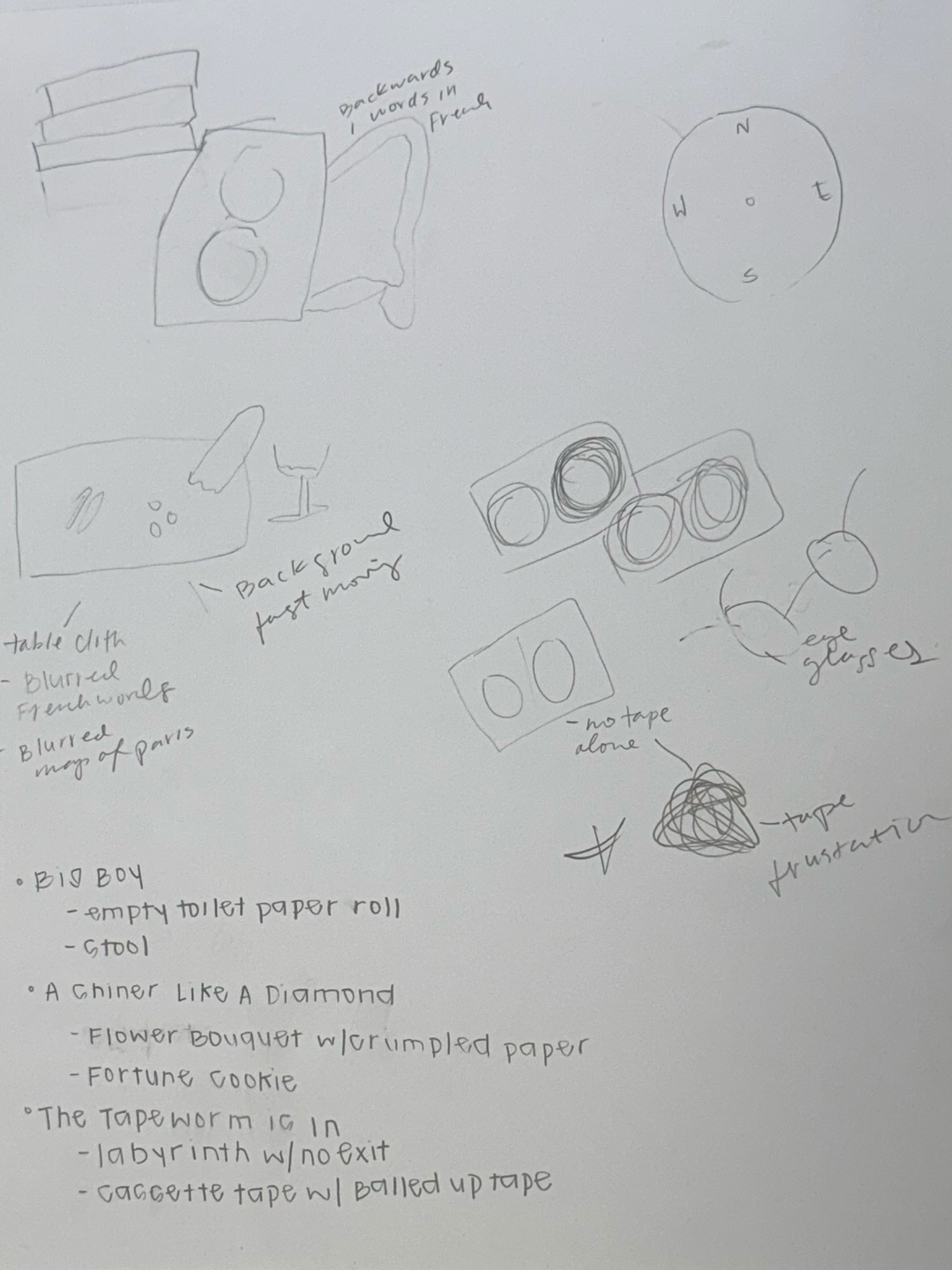 Sketches for book cover