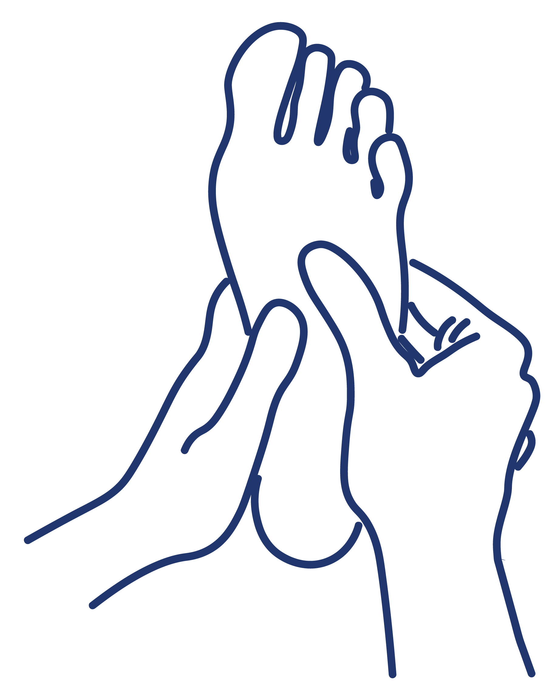massage line illustrations