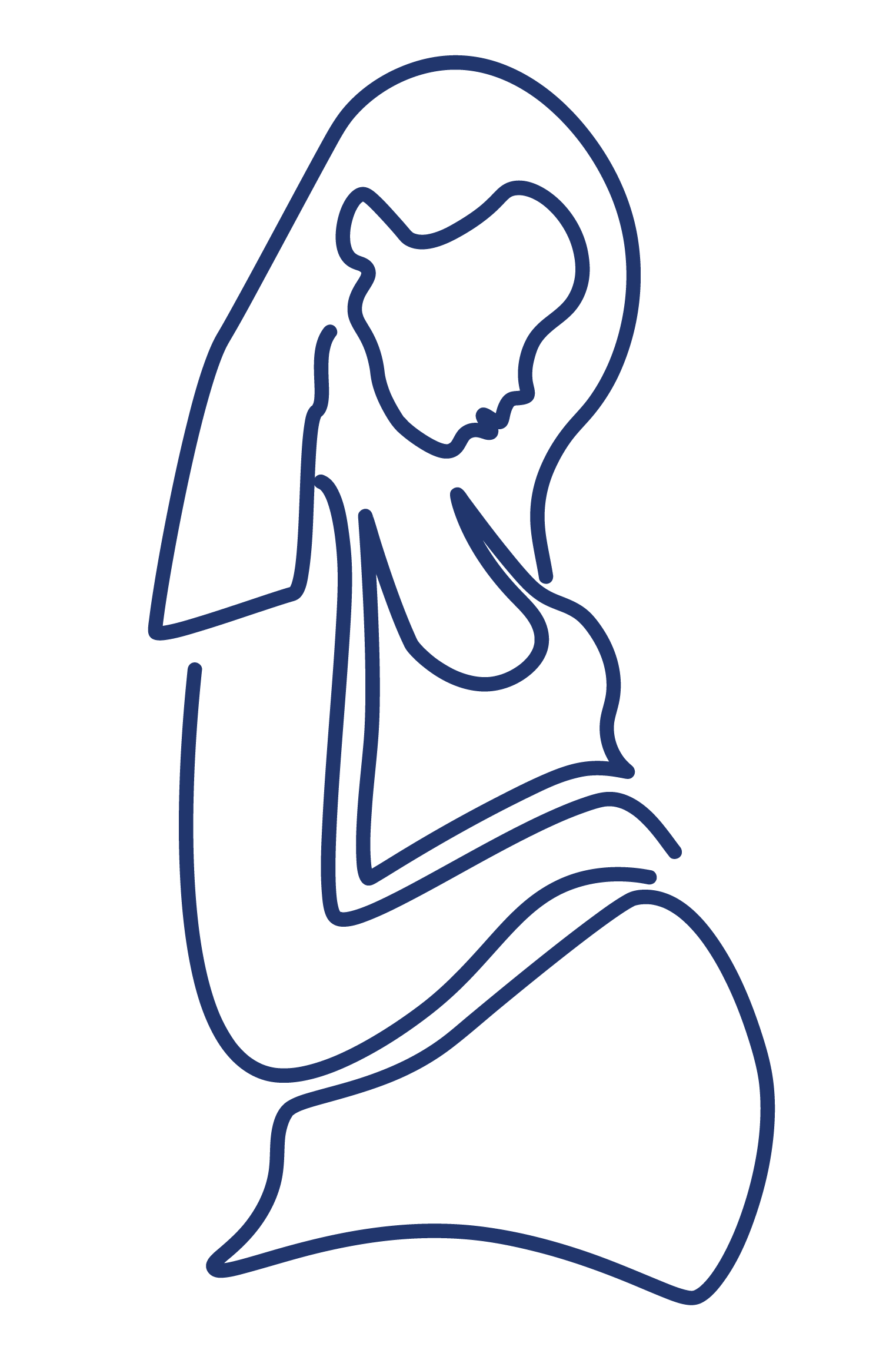 massage line illustrations
